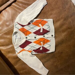 Kids Sweater - White, Orange, green and Red